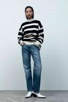 Кожаный ремень с леопардовым принтом ZARA, леопард