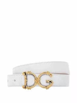 Кожаный ремень с логотипом DG Dolce&Gabbana