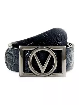 Кожаный ремень с монограммой Mario Valentino, цвет Color