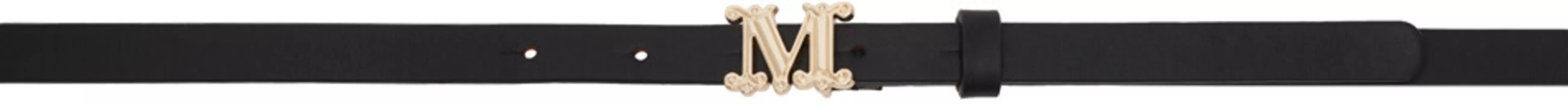 Кожаный ремень с монограммой Max Mara