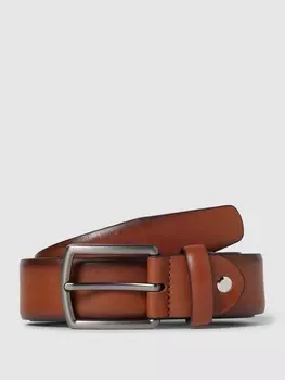 Кожаный ремень с пряжкой Brax, коньячный цвет