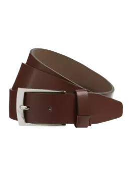 Кожаный ремень с пряжкой Brax, коньячный цвет
