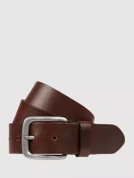Кожаный ремень с пряжкой Brax, темно-коричневый