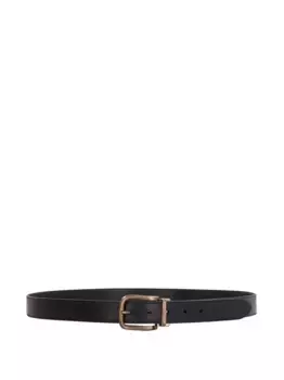 Кожаный ремень с пряжкой DOLCE & GABBANA, черный