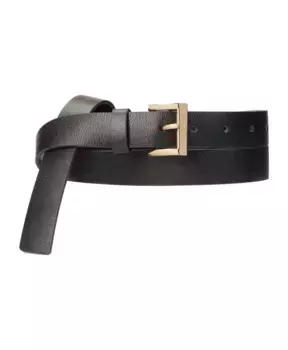 Кожаный ремень с пряжкой Kazar, черный