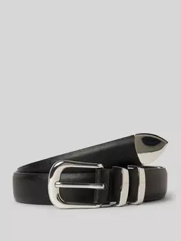 Кожаный ремень с пряжкой модель «Арелио» OPUS, черный