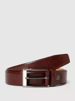 Кожаный ремень с пряжкой Pierre Cardin, коричневый
