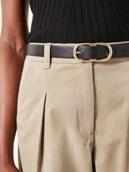 Кожаный ремень с пряжкой Xanthe HUSH, черный