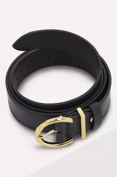 Кожаный ремень с тиснением Beth Coccinelle, черный