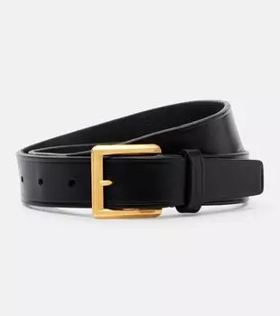 Кожаный ремень Saint Laurent, черный
