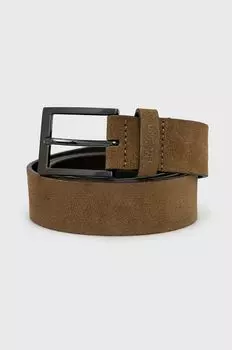 Кожаный ремень Strellson, зеленый