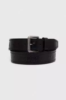 Кожаный ремень Superdry, черный