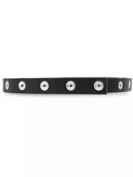 Кожаный ремень The Attico, черный