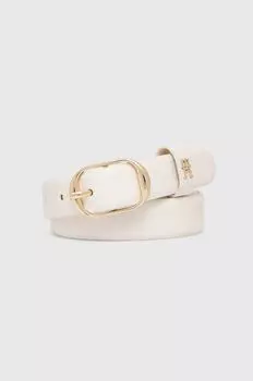 Кожаный ремень Tommy Hilfiger, белый