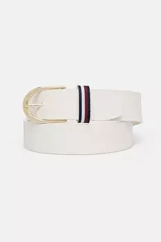 Кожаный ремень Tommy Hilfiger, белый