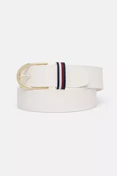 Кожаный ремень Tommy Hilfiger, белый