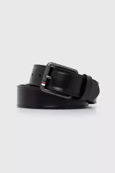Кожаный ремень Tommy Hilfiger, черный