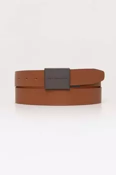 Кожаный ремень Tommy Hilfiger, коричневый