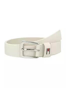 Кожаный ремень Tommy Jeans Belt HERITAGE 3.0, экрю