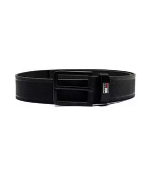 Кожаный ремень Tommy Jeans, черный