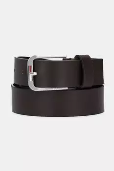 Кожаный ремень Tommy Jeans, коричневый