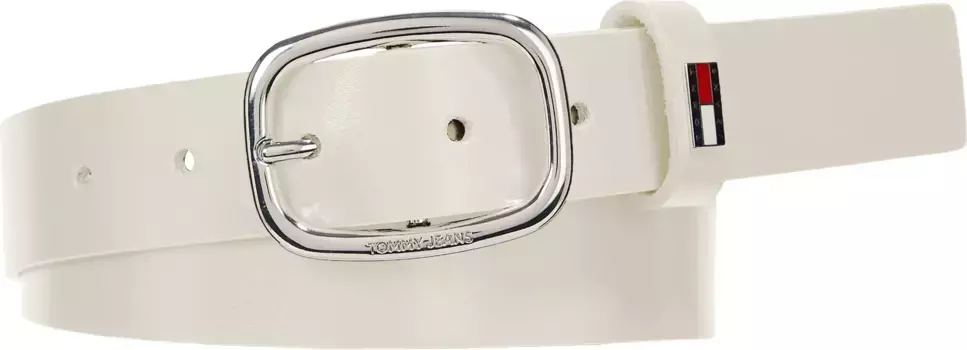 Кожаный ремень Tommy Jeans "TJW OVAL 3.0", цвет Newsprint