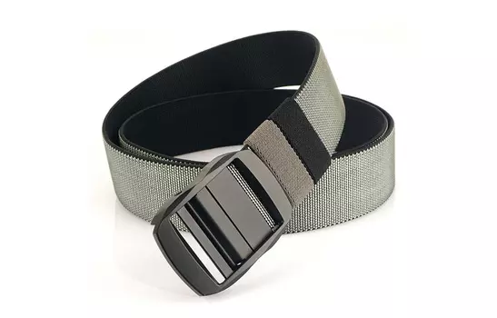 Кожаный ремень унисекс ALIEN BANG, Черная армейско-зеленая подарочная коробка