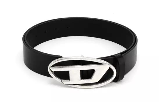 Кожаный ремень унисекс DIESEL, Черный