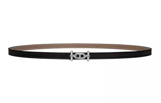 Ремень унисекс Hermes, черный