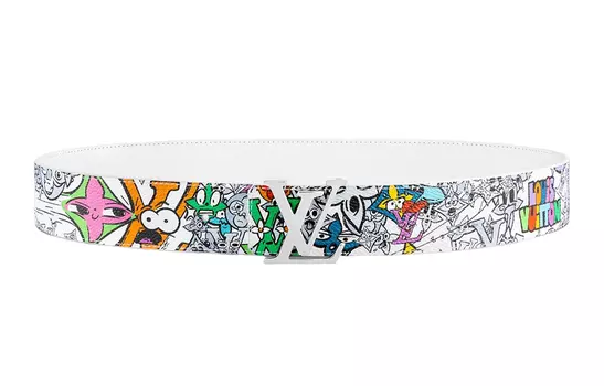 Кожаный ремень унисекс LOUIS VUITTON, многоцветный