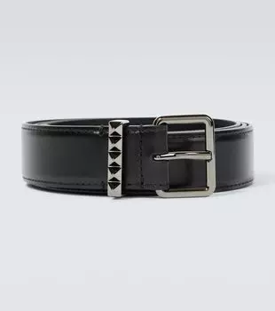 Кожаный ремень Valentino Garavani, черный