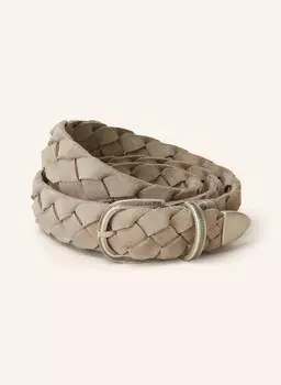 Кожаный ремень VENETA CINTURE, бежевый