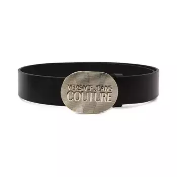 Кожаный ремень Versace, черный
