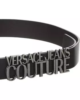 Кожаный ремень Versace Jeans Couture Just Cavalli, черный