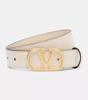 Кожаный ремень VLogo Valentino Garavani, Butter White