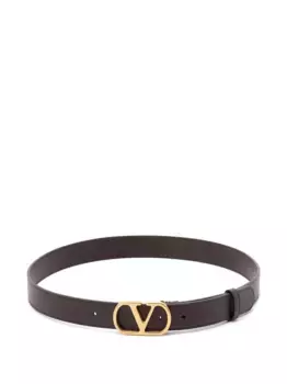Кожаный ремень VLogo VALENTINO GARAVANI, коричневый