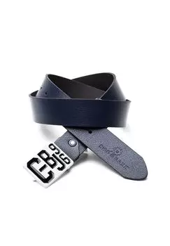 Кожаный ремень в великолепном дизайне CIPO & BAXX, цвет Navyblue