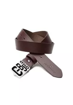 Кожаный ремень в великолепном дизайне CIPO & BAXX, коричневый