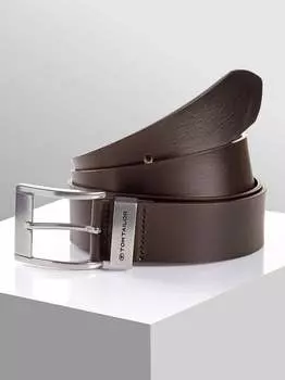 Кожаный ремень всех фасонов. Tom Tailor, коричневый