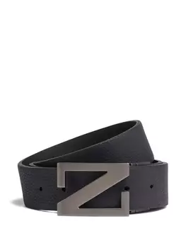 Кожаный ремень Zegna, синий