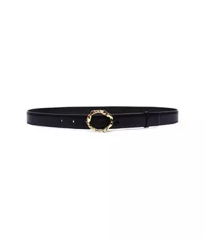 Кожаный ремень зеленый Desigual, черный