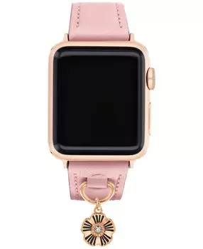 Кожаный ремешок для apple watch румяного цвета, 38/41 мм COACH