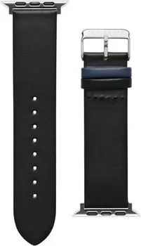Кожаный ремешок для умных часов Blue Keeper, совместимый с ремешком для часов Apple 42 мм, 44 мм Ted Baker, черный