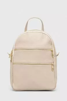 Кожаный рюкзак Answear Lab, бежевый