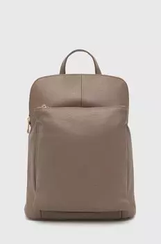 Кожаный рюкзак Answear Lab, бежевый