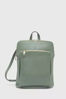 Кожаный рюкзак Answear Lab, бирюзовый