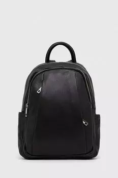 Кожаный рюкзак Answear Lab, черный