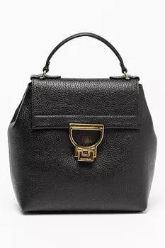 Кожаный рюкзак Arlettis с клапаном Coccinelle, черный