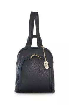 Кожаный рюкзак Breta с металлической фурнитурой Anna Morellini, синий