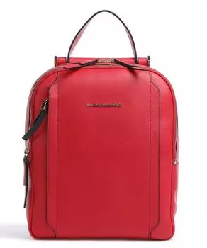 Кожаный рюкзак Circle RFID Piquadro, красный